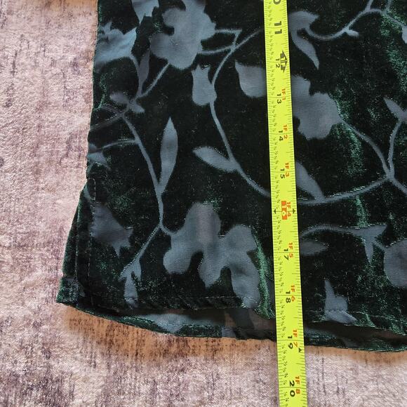 Rabbit Rabbit Designs Jacket Medium Velvet Burnout Floral Sheer VTG 90s Coquette - Picture 8 of 10